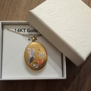 New 14kt gold locket